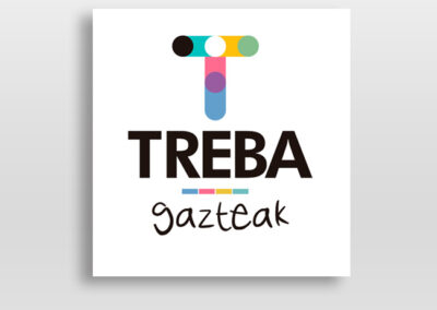 Horbelen komunikazio-zerbitzuak diseinu grafikoa lanak ere egiten ditu. Isotipo hau Aldundiaren TREBA progaramarentzako sortu da. Programak lau adar ditu eta bakoitzak bere bertsio grafiko propioa du: TREBA profesionalak, TREBA gurasoak, TREBA gazteak eta HITZ egiten.