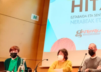 2022ko apirilean Nerabeak eta osasun mentalari buruzko jardunaldia antolatu zuen Aldundiko Gazteria departamentuak. Iruditegia, jardunaldiaren zabalkundea, dinamizazioa eta estaldura teknikoaz arduratu ginen