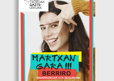 Campañas de comunicación de la red de haurtxokos y gaztelekus de Gipuzkoa: asesoramiento, marca, etc.